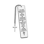 Bookmark for Book Lovers Gifts for Men Kid Women Book Lover, Bible Verse Christian Religious Book Marker, Adult Jesus Inspirational Graduation Baptism Birthday Easter Cross Accessories