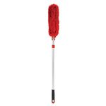 OXO Good Grips Extendable Microfibre Duster, Red/Silver