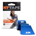 Kt Tape Elastic Sports Tape, Pre-Cut,20 Strip,Ctn,Blue