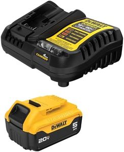 DEWALT 20V MAX 5 Ah Lithium-Ion Battery and Charger Starter Kit (DCB205C)