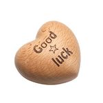 UNIKWISH Good Luck Token, Wooden Heart Ornaments, Special Hand Holding Gift, Lucky Charm For Him/Her (Zelkova)