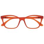 OPULIZE KAT Reading Glasses - Cat-Eye Frame - Matt Orange - Men & Women - Spring Hinges - R59-G - +1.50