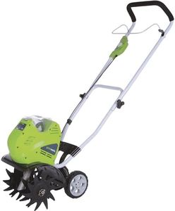 Greenworks 10-Inch 40V Cordless Cultivator, 4.0 AH Battery Included 27062