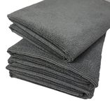 SOBBY Microfiber Cloths, 3pcs 40x40cms 340GSM Gray - Highly Absorbent, Lint and Streak Free, All -Purpose Cleaning Cloth for Kitchen, Car, Window, Stainless Steel, Silverware.