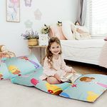 Butterfly Craze Floor Pillow Case, Mattress Bed Lounger Cover, Mermaid Aqua, Queen, Cozy Seating Solution for Kids & Adults, Recliner Cushion, For Reading, TV Time, Sleepovers, & Toddler Nap Mat