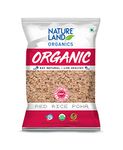 Natureland Organics Red Rice Poha 500 Gm - Organic Healthy Poha