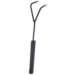 Daily Dump Medium Metal Rake 2 Pronged I for Mixing or Tilling Compost & Garden Soil