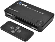 OREI 4 in 1 Out 4K HDMI Switch, 4K@60Hz 4:4:4 ARC Auto Switch EDID HDMI 2.0, 18Gbps, HDCP 2.2, Dolby Passthrough CEC, HDR10, Dolby Vision