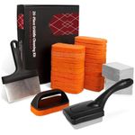 SHINESTAR Upgraded 26 Piece Griddle Cleaning Kit for Blackstone, Easy to Clean on Hot or Cold Surfaces, Scraper and Handle Included