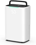 MOLPHIT Dehumidifier for Home,Portable Dehumidifiers for Basements 50 Pint,Small Dehumidifier for Bedroom,Bathroom Dehumidifier with Drain Hose