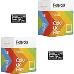 Bundle of Polaroid GO Instant Color Film for The Polaroid GO Camera - 2 Double Packs with Cloths (32 Photos)