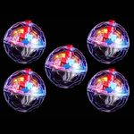 5PCS Light Up Cat Balls, Ghost Hunting Motion Cat Ball, LED Activated Cat Ball Interactive Toys, Pet Glowing Mini Running Exercise Ball Toys, for Animals Activity