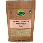 Organic Long Grain Brown Rice 1kg by Hatton Hill Organic - Certified Organic