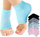 Moisturising Socks Lotion Gel for Dry Cracked Heels 4 Pack, Spa Gel Socks Humectant Moisturiser Heel Balm Foot Treatment Care Heel Softener Compression Cotton