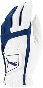 Puma Golf 2018 Men's Flexlite Golf Glove (Bright White-Monaco Blue, Medium, Left Hand)