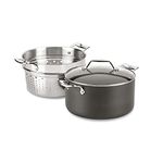 All-Clad Essentials Nonstick Hard Anodized Multipot, 7 Quart, Black