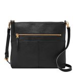 Fossil Women's Fiona Crossbody Cross Body Handbag, Black Large