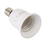 E14 to E27 Lamp Socket Converter Adapter (Converts E14 Small Cap Screw Socket to E27 Large Cap Socket), CE and RoHS Certified