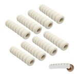 Gsrhzd Door Handle Cover Foam, Foam Door Handle Bumper, 8-Piece Door Handle Protector, Door Or Window Handle Protector, Childrens Home Protection, Anti-Static, Safe (White)