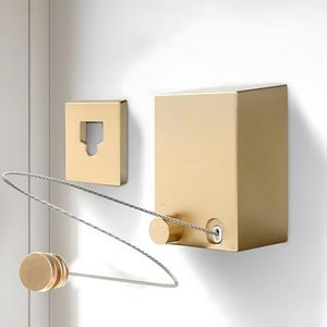 Retractable Clothesline Indoor, Clothes Line Retracting Outdoors, Wall Mounted Clothes Line Outdoors Set,13.8 Ft Heavy-Duty Retractable Laundry Line