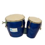 SKYLARK INTERNATIONAL DOUBLE BONGO DRUM BLUE COLOR