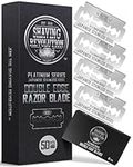 Shaving Revolution 50x Safety Razor Blades Men - Platinum Japanese Stainless Steel Double Edge Razor Blade For A Smooth, Precise And Clean Shave - Razor Blades Double Edge - Safety Razor Blade