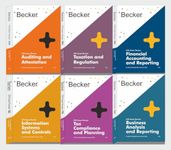 2024 CPA Becker Exam Review 1.0 Version Latest Update (Set of 6 Book AUD, REG, FAR, ISC, TCP & BAR)