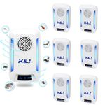 Ultrasonic Pest Repeller, 6PCS 2024 Upgraded Version Electronic Mouse Repellent Plug in Pest Control for Bugs, Mosquito, Roach, Ant, Rodent, Mouse,Rat, Spider, Cockroach, Ants Etc Insect Repellent