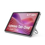 Lenovo Tab One Android Tablet | 8.7 inch HD Display | MediaTek Helio G85 | 4GB RAM | 64GB | Wi-Fi 5 | Clear Case
