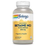 Solaray High Potency HCl With Pepsin 650 mg - 250 Capsules