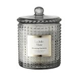 La Jolíe Muse Blooming Gardenia Scented Candle, Natural Wax Candle with Floral Aroma, 75 Hours Long Burning, Glass Jar for Gift and Home Decor