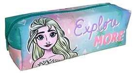 Frozen Children's Character Square Rectangular Barrel Zipped Pencil Case