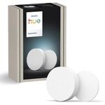 Philips Hue Smart Button for Hue Lighting Systems, Smart dimmer for Controlling Lights, Wireless Light Switch Without Installation, White