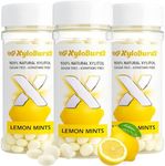 XyloBurst - Xylitol Mints | Sugar Free Breath for Oral Health | Gluten Free, Vegan, Keto Friendly | Aspartame Free Mint | Lemon | 200 Count Jar, 3-Pack