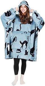 Tirrinia Oversized Blanket Hoodie, Wearable Fluffy Sherpa Blankets, Cozy Sweatshirt Throw Gift for Adult Women Men Girlfriend