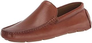 Vince Camuto Men's Eadric Casual Driving Shoe Loafer, Tan/Cognac, 10.5