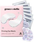 grace & stella Under Eye Patches with Peptides & Rice Extract - Firming Eye Masks for Dark Circles and Puffiness - Iridescent Eye Mask Patches for Firmer-Looking Skin - Vegan, Cruelty-Free, 6 Pairs