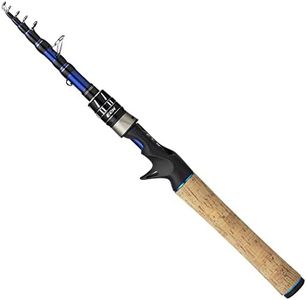 EOW XPEDITE PRO Portable Telescopic Casting and Spinning Fishing Rods, 24T Carbon Blanks & Solid Carbon Tip, Cork Handle, Travel Rod, Short Collapsible Rods