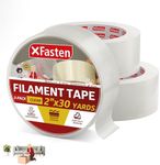 XFasten Filament Duct Tape, Transpa