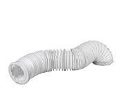 80mm (3 inch) x 3 metre - PVC Flexi Hose - White Universal Tumble Dryer - Cooker Hood - Extractor Fan - Air Conditioner Hose