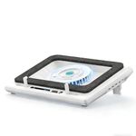 llano Laptop Cooler, Gaming Laptop Cooling Pad Stand with 5.5inch External Fan, Cooler Radiator Variable Speed, Touch Control, 3-Port USB, Seal Foam, Fast Cooling Computer Laptop 15-19in, White