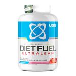 USN Diet Fuel Ultralean Meal Replacement Shake Powder, Strawberry Flavour - 2kg, High Protein Shake Powdered Drink Mix, Low Calorie Diet & Weight Control Powder, 25g Protein