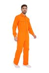 Associated Uniforms Men's 100% Cotton Industrial Work Wear Coverall Boiler Suit of 240 GSM (XL-42, ORANGE)