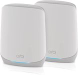 NETGEAR Orbi Tri-Band Mesh WiFi6 AX5400 Upto 5.4Gbps System (RBK762S)–Router with 1 Satellite|Coverage up to 5,000 sq.ft|75 Devices|Netgear Armor All in one Internet Security, 1 Year Subscription.