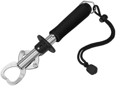 Fishing Gripper Stainless Steel Fish Lip Grip Handle 8.7 Inches Long Fishing Pliers Fish Lip Gripper Muti-Function Pliers Set Braid Cutters Split Ring Pliers Hook Remover Fly Fishing Tool