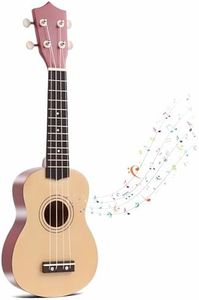 21 Inch Wooden Kids Toddler Child Children Acoustic Guitar Musical Instruments Ideal for 3-9 Year Old Boys Girls Gifts (Burlywood)