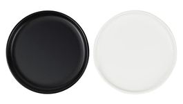 Pawdoer Ceramic Shallow Cat Dish 6 inch, Whisker Fatigue Free Cat Food Bowls, Wide and Small Pet Plate for Kitten and Kitty, Short Legged Munchkin Cat