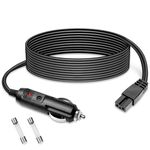 WFPOWER 12V Car Cooler Plug Power Cable for Mini Fridge, 3m / 9.8 ft Car Auto Cooler Replacement Lead Cable for Car Igloo Cooler Box Mini Fridge Mobicool NFA