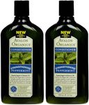 Avalon Organics Revitalizing Conditioner, Peppermint, 11 oz, 2 pk