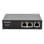 UltraPoE 30W Gigabit PoE Extender，Ethernet Switch 2 Port, 10/100/1000Mbps, Cat5e/6 Comply with IEEE 802.3af/at, PoE Repeater,PoE Amplifier, Metal Iron Shell,Plug and Play